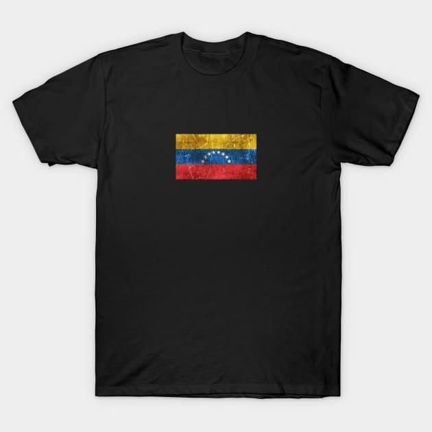 Vintage Aged and Scratched Venezuelan Flag T-Shirt by jeffbartels